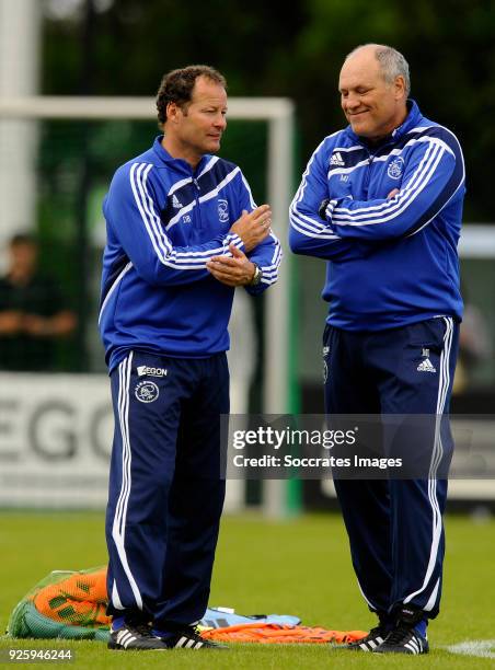 Assistant trainer Danny Blind of Ajax, Coach Martin Jol of Ajax, during the Dutch KNVB Beker match between AZ Alkmaar v Fc Twente at the AFAS Stadium...