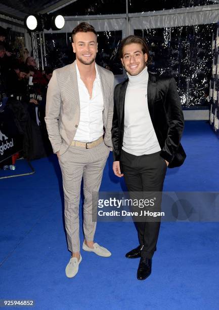 Chris Hughes and Kem Cetinay attend The Global Awards, a brand new awards show hosted by Global, the Media & Entertainment Group at Eventim Apollo,...