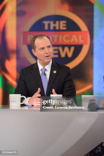 Guest co-host, Condoleezza Rice and guest, Representative Adam Schiff appeared today, Thursday, March 1, 2018 on Walt Disney Television via Getty...