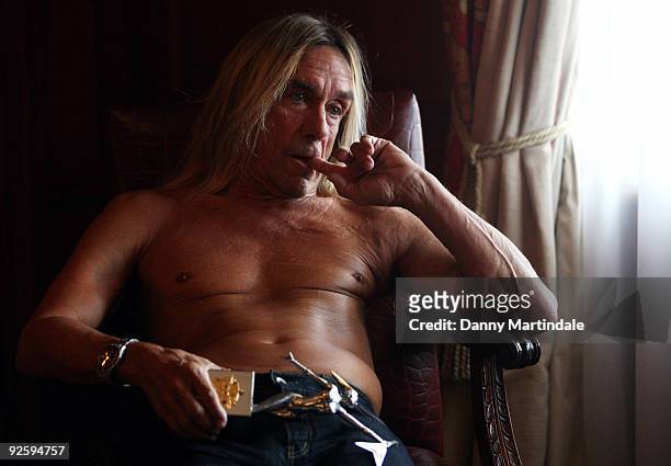 Iggy Pop receives the Classic Rock Living Legend Award at The Dorchester Hotel on November 1, 2009 in London, England.