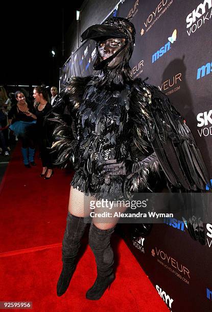 Model Heidi Klum arrives to her 10th Annual Halloween Party Presented by MSN and SKYY Vodka held at the Voyeur on October 31, 2009 in West Hollywood,...