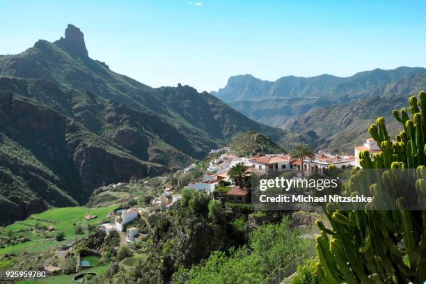 tejeda, caldera de tejeda, gran canaria, canary islands, spain - tejeda canary islands stock-fotos und bilder