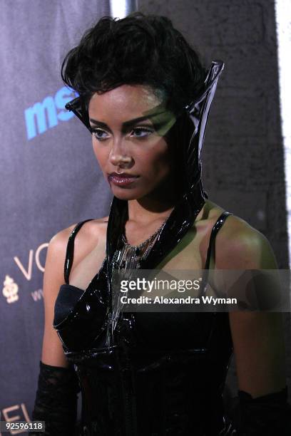 Actress Katerina Graham arrives at Heidi Klum�s 10th Annual Halloween Party Presented by MSN and SKYY Vodka held at the Voyeur on October 31, 2009 in...