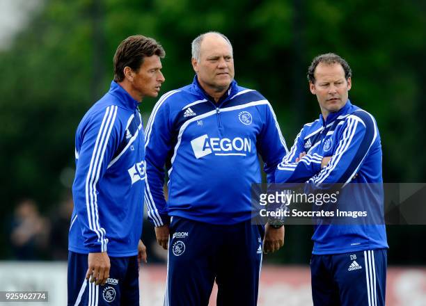Coach Martin Jol of Ajax, Assistant trainer Danny Blind during the Dutch KNVB Beker match between AZ Alkmaar v Fc Twente at the AFAS Stadium on...