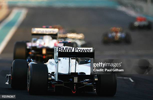 Robert Kubica of Poland and BMW Sauber drives during the Abu Dhabi Formula One Grand Prix at the Yas Marina Circuit on November 1, 2009 in Abu Dhabi,...