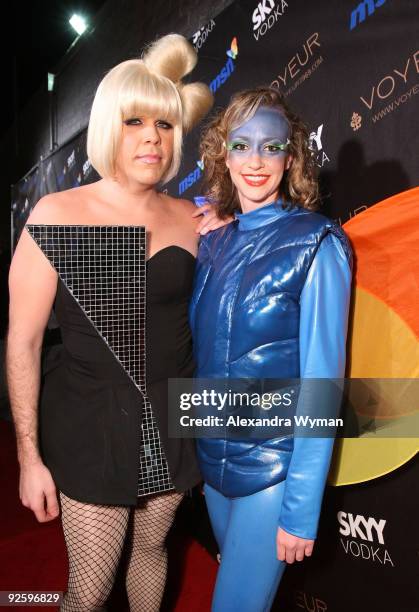 Perez Hilton arrives at Heidi Klum�s 10th Annual Halloween Party Presented by MSN and SKYY Vodka held at the Voyeur on October 31, 2009 in West...