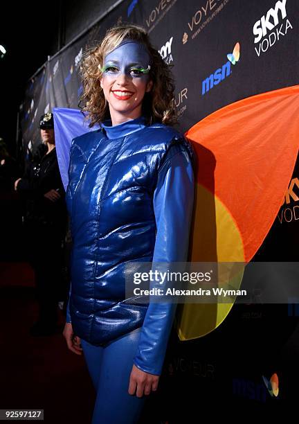 S Lisa Tiedt arrives at Heidi Klum�s 10th Annual Halloween Party Presented by MSN and SKYY Vodka held at the Voyeur on October 31, 2009 in West...