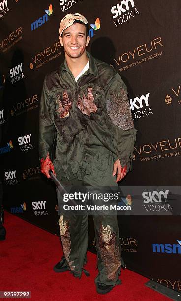 Mark Ballas arrives at the Heidi Klum's 10th Annual Halloween Party on October 31, 2009 in Los Angeles, California.