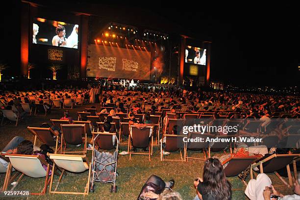 General view of atmosphere at the DTFF Closing Night Ceremony at the Museum of Islamic Art during the 2009 Doha Tribeca Film Festival on November 1,...