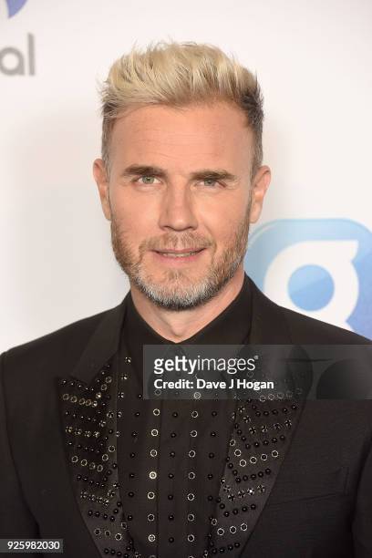 Gary Barlow attends The Global Awards, a brand new awards show hosted by Global, the Media & Entertainment Group at Eventim Apollo, Hammersmith on...
