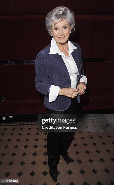 Angela Rippon attends the PINKTOBER Women Of Rock Charity Concert at the Royal Albert Hall on November 1, 2009 in London, England.