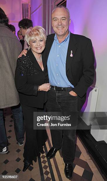 Gloria Hunniford and Hamish Dodds attend the PINKTOBER Women Of Rock Charity Concert at the Royal Albert Hall on November 1, 2009 in London, England.