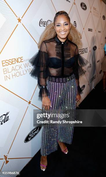 Amanda Seales attends the 2018 Essence Black Women In Hollywood Oscars Luncheon at Regent Beverly Wilshire Hotel on March 1, 2018 in Beverly Hills,...