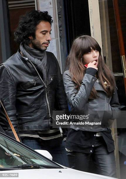 Actor and personal trainer Carlos Leon and his daughter with Madonna, Lourdes Maria Ciccone Leon walk in the city on November 1, 2009 in New York...