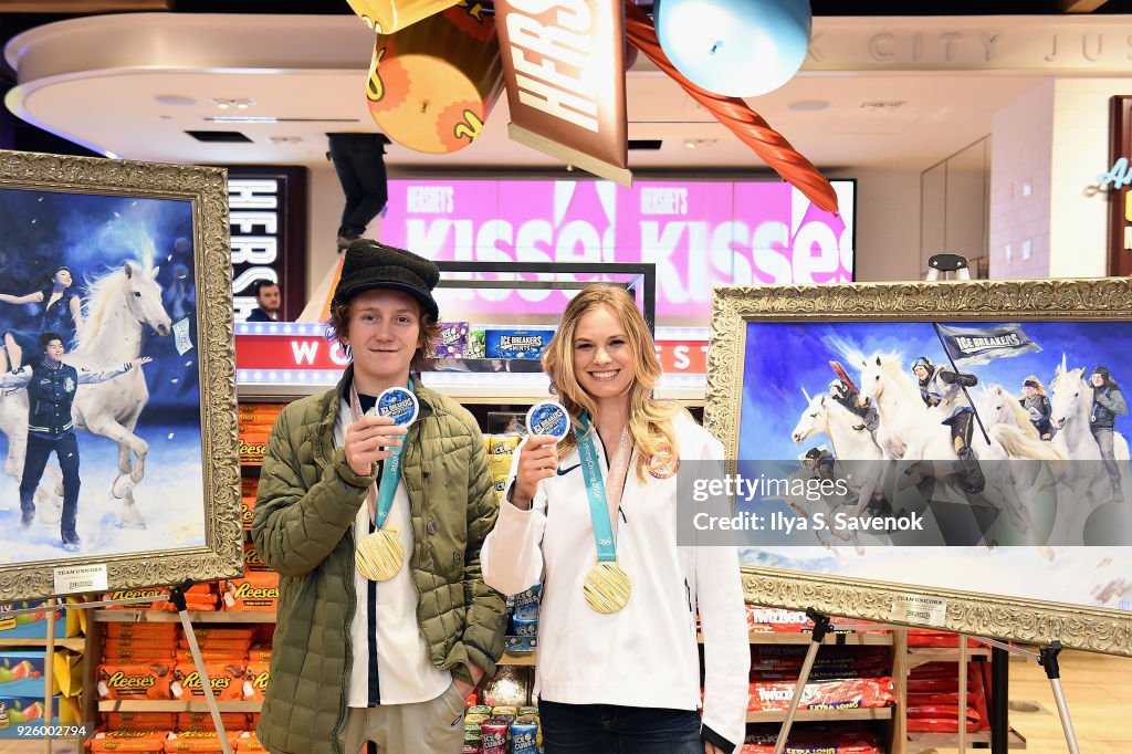 Red Gerard And Jessie Diggins: Ice Breakers Team Unicorn First Day Back
