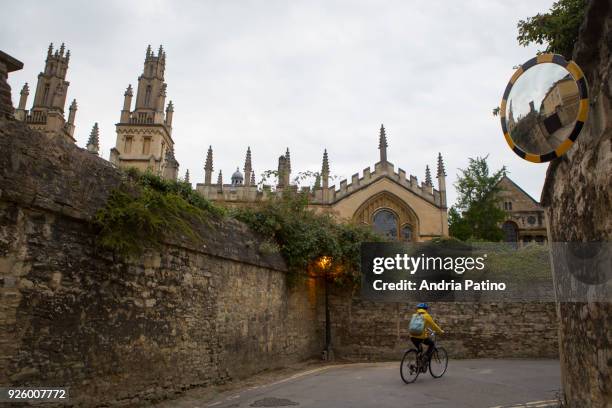 queen's lane, oxford - all souls college stock pictures, royalty-free photos & images