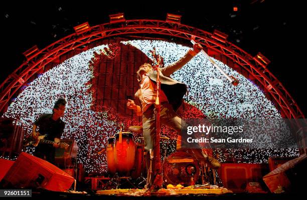 Wayne Coyne of The Flaming Lips performs at the 2009 Voodoo Experience at City Park on November 1, 2009 in New Orleans, Louisiana.