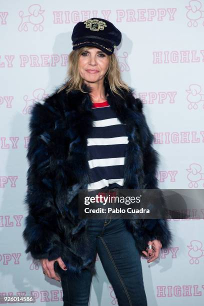 Arancha de Benito attends the 'Highly Preppy' fashion show at 'Puerta de America' hotel on March 1, 2018 in Madrid, Spain.