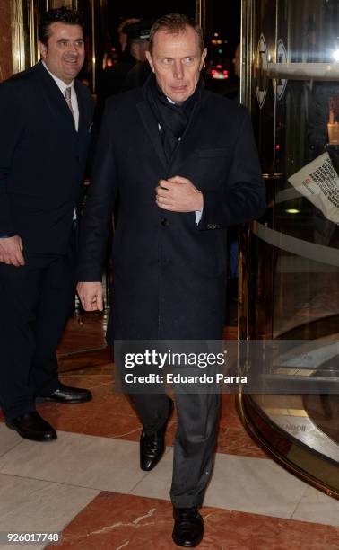 Emilio Butragueno attends the 'Forbes CEO 2017 Awards' photocall at Intercontinental hotel on March 1, 2018 in Madrid, Spain.