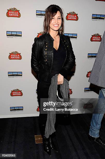 Actress Gina Gershon attends the 1st annual Stella Artois short film project winner celebration hosted by Kevin Spacey, Trigger Street and Stella...
