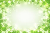 St. Patrick's glowing abstract background. vector illustration.