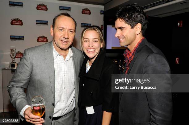 Kevin Spacey, Piper Perabo and John Stamos attend the 1st annual Stella Artois short film project winner celebration hosted by Kevin Spacey, Trigger...