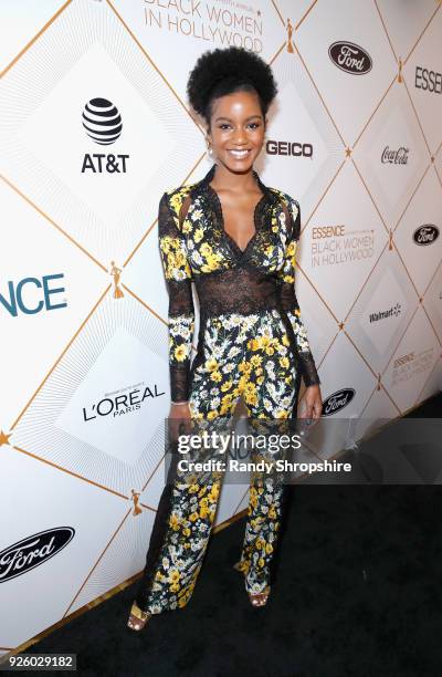 Ebonee Davis attends the 2018 Essence Black Women In Hollywood Oscars Luncheon at Regent Beverly Wilshire Hotel on March 1, 2018 in Beverly Hills,...