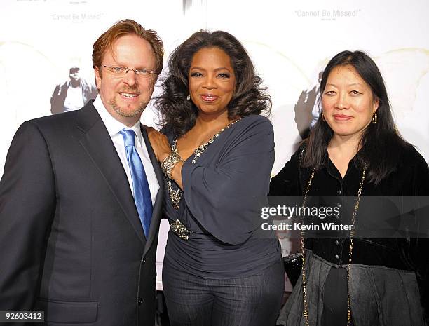 President and CEO Bob Gazzale, Oprah Winfrey, and AFI FEST Artistic Director Rose Kuo arrive at the screening of "Precious: Based On The Novel 'PUSH'...