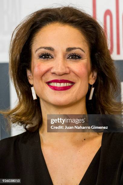 Silvia Jato attends 'ÁOh Cuba!' premiere at Fernan Gomez Theater on March 1, 2018 in Madrid, Spain.