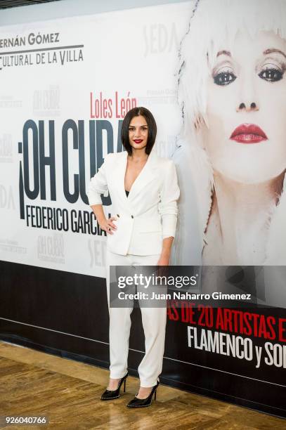 Miren Ibarguren attends 'ÁOh Cuba!' premiere at Fernan Gomez Theater on March 1, 2018 in Madrid, Spain.