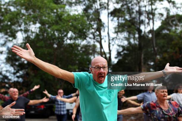 Terry Batterham and fellow 78ers dance during Mardi Gras rehearsals on March 1, 2018 in Sydney, Australia. The Sydney Mardi Gras parade began in 1978...