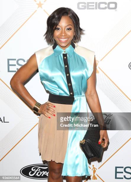 Bresha Webb attends the Essence 11th Annual Black Women In Hollywood Awards Gala luncheon held at the Beverly Wilshire Four Seasons Hotel on March 1,...