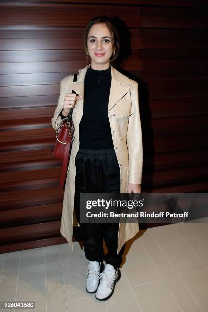 Alexia Niedzielski attends the LVMH Prize 2018 - Designers Presentation on March 1, 2018 in Paris, France.