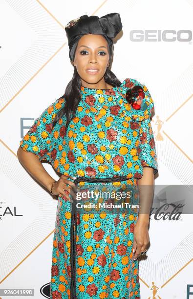 June Ambrose attends the Essence 11th Annual Black Women In Hollywood Awards Gala luncheon held at the Beverly Wilshire Four Seasons Hotel on March...