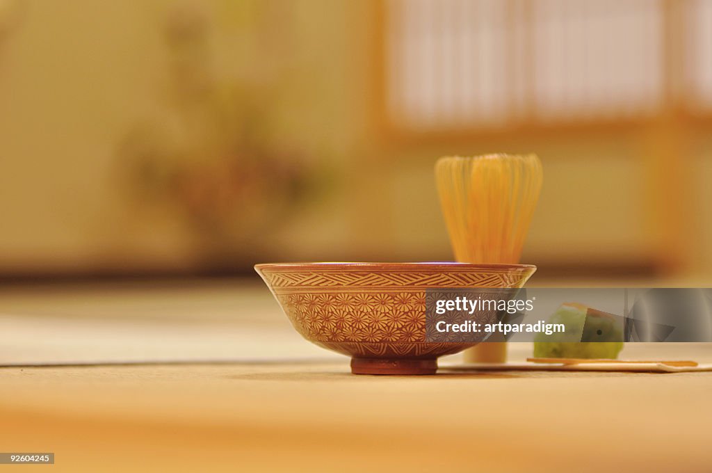 Japanese tea ceremony image,close up