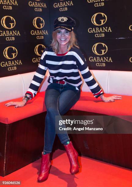 Arancha de Benito attends Juan Pena's birthday celebration party at Gabana club on March 1, 2018 in Madrid, Spain.