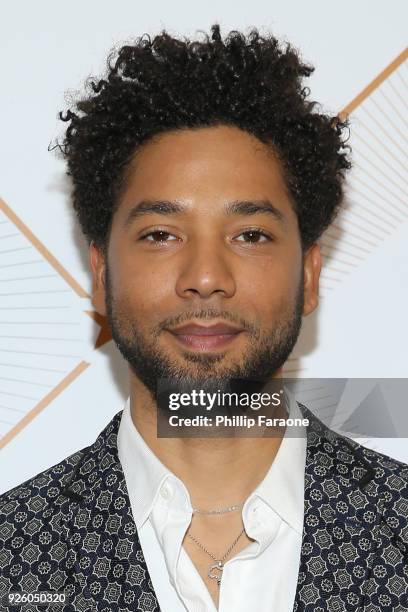 Jussie Smollett attends the Essence 11th Annual Black Women In Hollywood Awards Gala at the Beverly Wilshire Four Seasons Hotel on March 1, 2018 in...