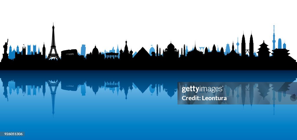 World Skyline (All Buildings Are Complete and Moveable)