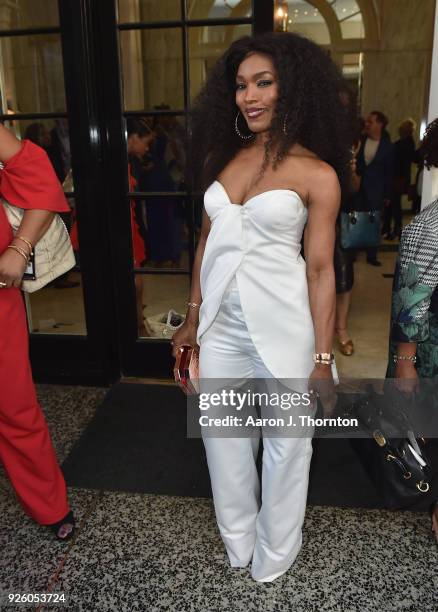 Angela Bassett attends the 2018 Essence Black Women In Hollywood Oscars Luncheon at Regent Beverly Wilshire Hotel on March 1, 2018 in Beverly Hills,...