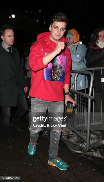 Martin Garrix seen attending The Global Awards at Hammersmith Apollo on March 01, 2018 in London, England.