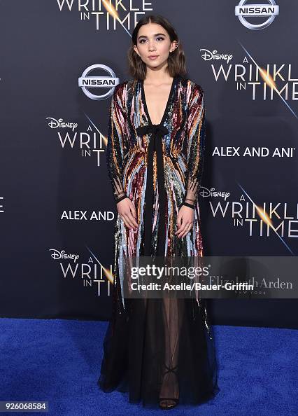 Premiere Of Disney's "A Wrinkle In Time" - Arrivals Premiere Of Disney's "A Wrinkle In Time" - Arrivals