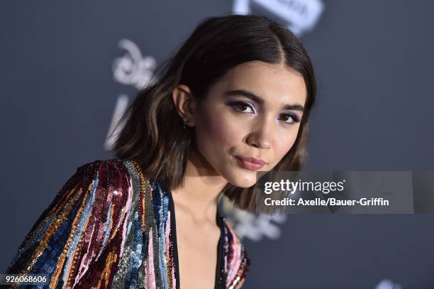 Actress Rowan Blanchard arrives at the premiere of Disney's 'A Wrinkle In Time' at El Capitan Theatre on February 26, 2018 in Los Angeles, California.