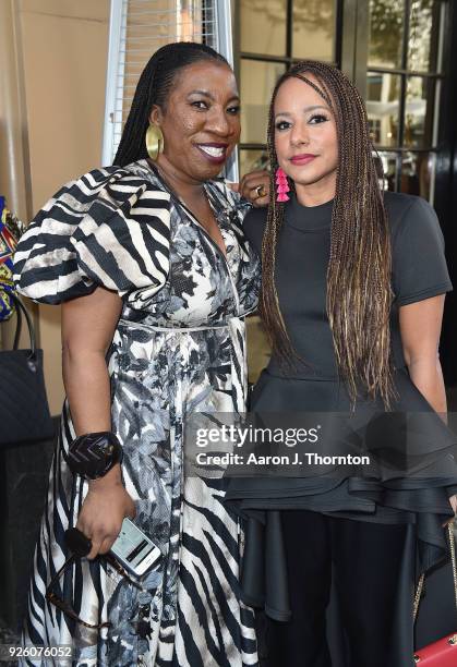 Tarana Burke and Amy Dubois Barnett attends the 2018 Essence Black Women In Hollywood Oscars Luncheon at Regent Beverly Wilshire Hotel on March 1,...