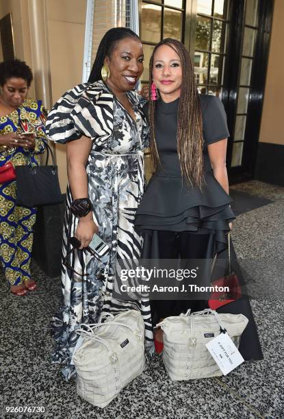 Tarana Burke and Amy Dubois Barnett attends the 2018 Essence Black Women In Hollywood Oscars Luncheon at Regent Beverly Wilshire Hotel on March 1,...