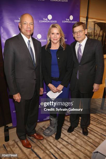 Jeh Johnson, Patricia Duff and Michael Morell attend The Common Good is pleased to present an important off-the-record conversation with Michael...