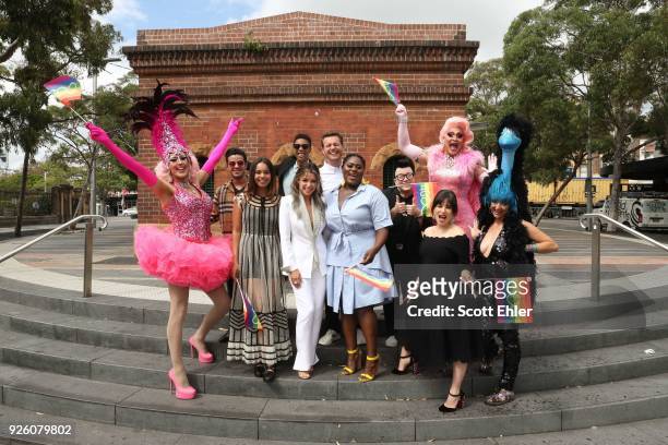Iconic Sydney Drag Queens alongside Christian Navarro, Alisha Boe, Samira Wiley, Danni Minogue, Danielle Brooks, Lea Delaria, Yael Stone at Taylor...