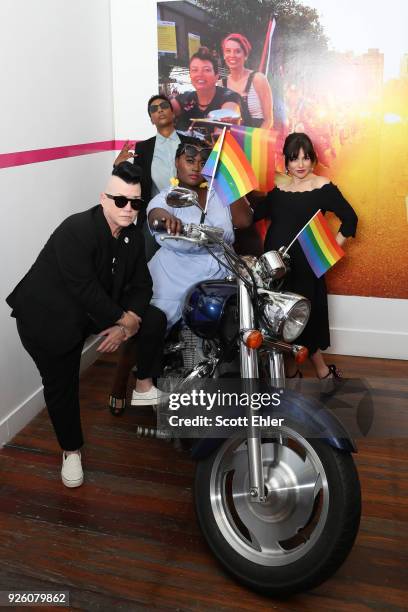 Lea Delaria, Samira Wiley, Danielle Brooks and Yael Stone on March 2, 2018 in Sydney, Australia. The Sydney Mardi Gras parade began in 1978 as a...