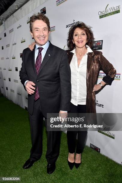 Martin Short and Andrea Martin attend the Oscar Wilde Awards 2018 at Bad Robot on March 1, 2018 in Santa Monica, California.