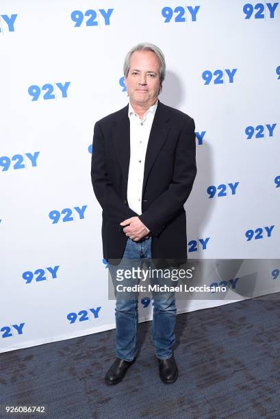 Producer Graham Yost poses before taking part in 92nd Street Y Presents: "Marvelous Mrs. Maisel" & "Sneaky Pete" at 92nd Street Y on March 1, 2018 in...
