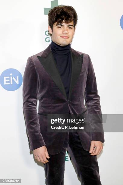 Emery Kelly photographed at the 15th Annual Global Green Pre-Oscar Gala on February 28, 2018 in Los Angeles, California.